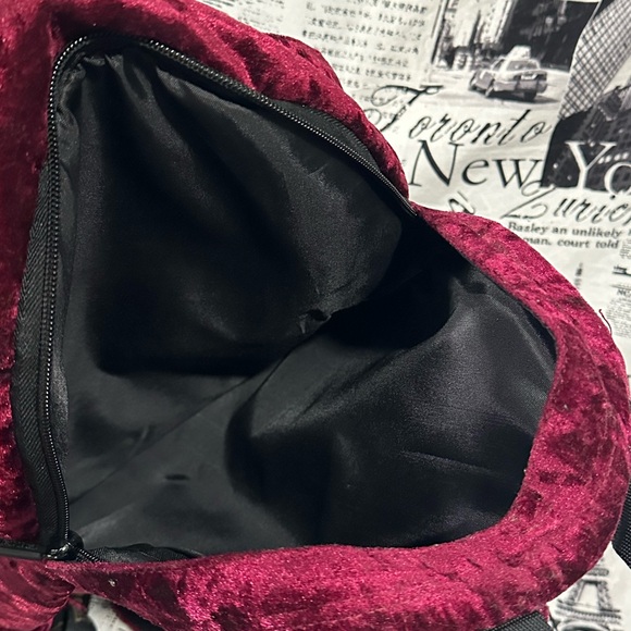 Victoria’s Secret PINK Velvet Velour Backpack Bag with Laptop Storage Full Size - Picture 8 of 8